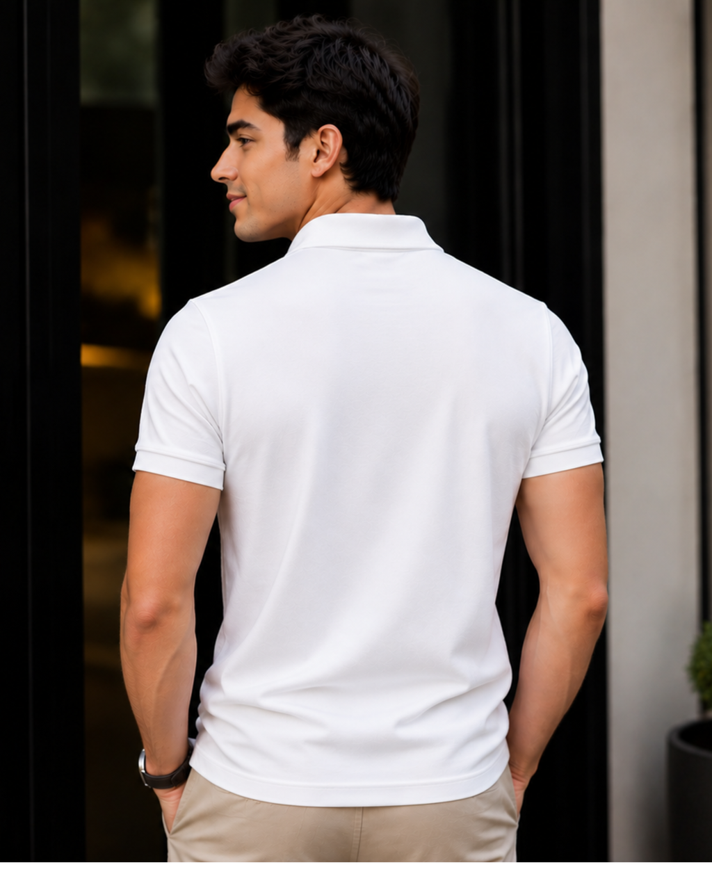 Premium White Polo T-Shirt for Men