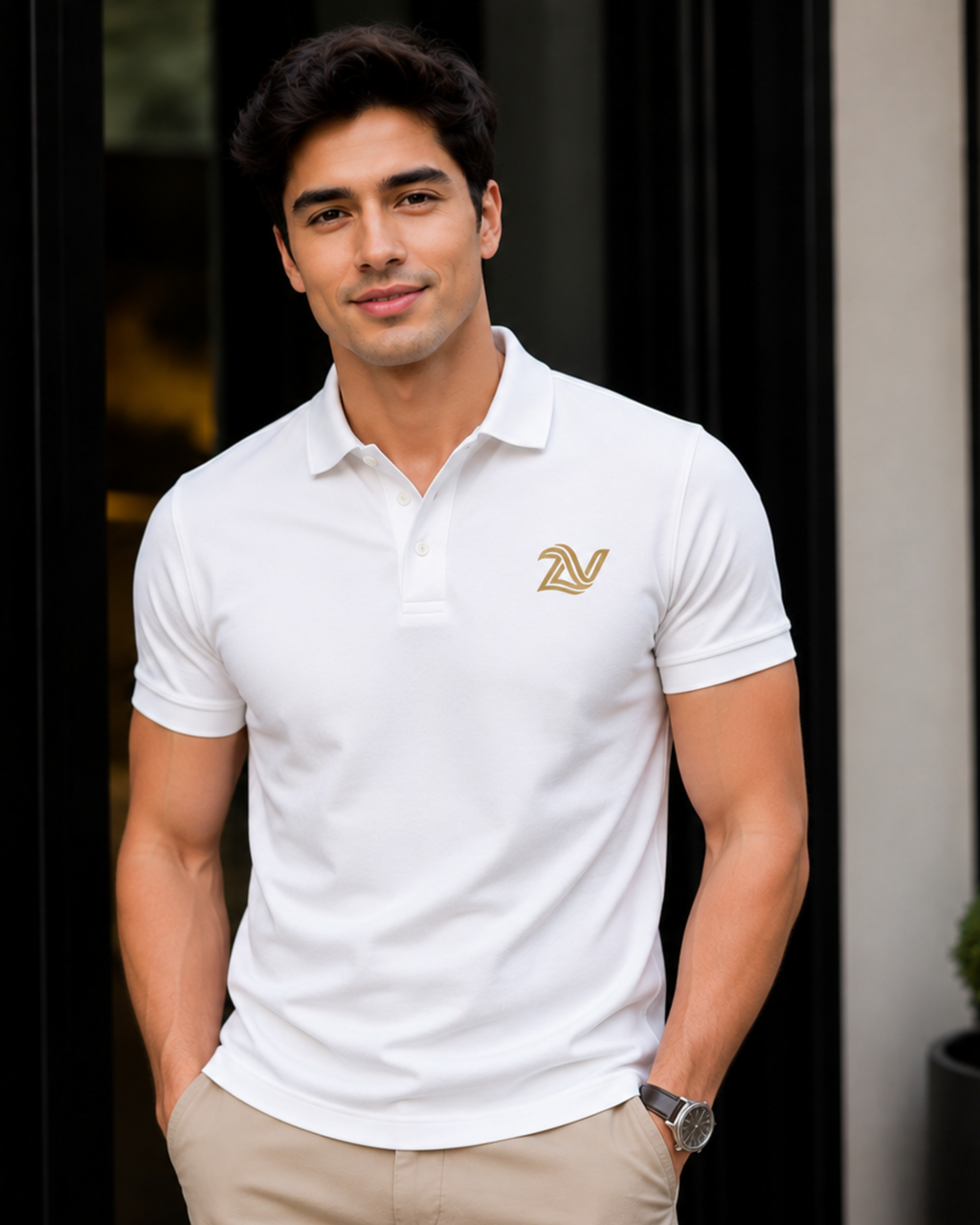 Airborne Edition Polo T-Shirt for Men | White